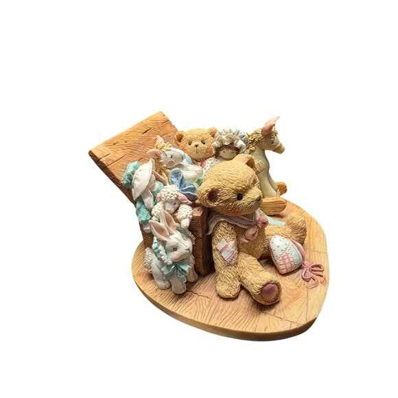 Cherished Teddies Christopher Old Friends Are the Best Friends Large Figurine - Picture 2 of 10